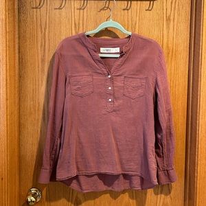 Carve designs maroon blouse size small